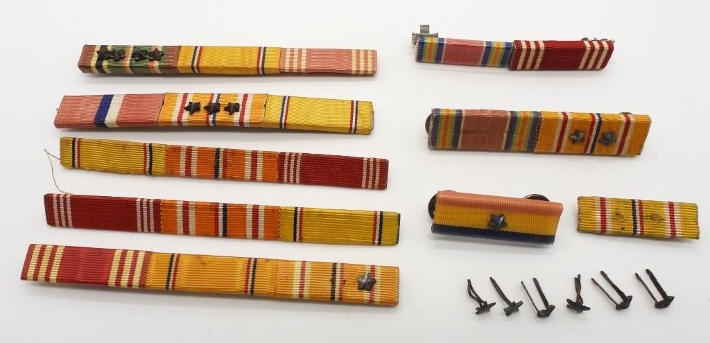 MILITARY BAR RIBBONS with STARS - MIXED BRACHES