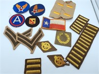 (15) VARIOUS MILITARY PATCHES / CHEVRONS