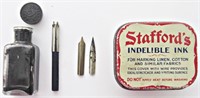 Vintage Stafford's Indelible Ink Tin