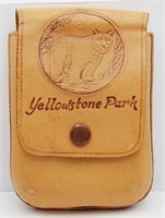 Yellowstone Park Genuine Leather Holder Case