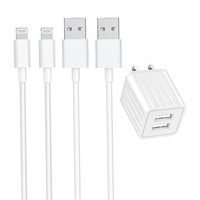 NEW (6FT) 2 PK Iphone USB Fast Charging