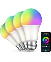 NEW-Smart Color Changing Light Bulbs (4 Pack)
