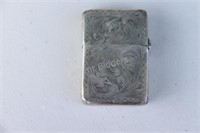 Antique Embossed Sterling Casing w1950 Zippo