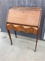 Antique slant front secretary desk, 42”T x 31”W