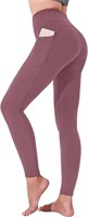 NEW (XS) High Waisted Leggings with Pockets-Pink