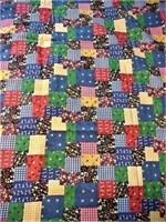NEW VTG PATCHWORK COTTON FABRIC QUILTING 45 X 107