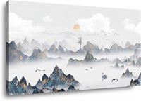 $100 (24"x48") Mountain Canvas Wall Art