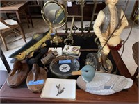 WOODEN FISH, SOLDIER LAMP, DUCK LOT