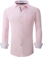 NEW $40 (M) Mens Dress Shirts Long Sleeve