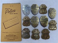 Vintage St Louis area Junior police badge notebook