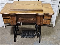Antique Cast Iron Base Standard Sewing Machine