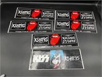 KSHE 95 Rolling Stones and KISS bumper stickers