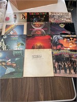 12 vinyl record albums Hendrix, plant, and more