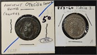 (2) MISC ANCIENT COINS