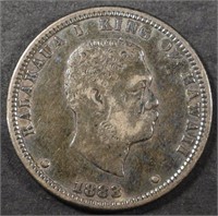 1883 HAWAII QUARTER XF