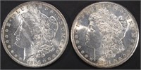 1881-S BU & 1884-O AU MORGAN DOLLARS