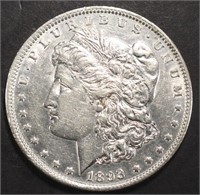 1893 MORGAN DOLLAR CH AU