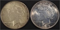 1923 & 1924 PEACE DOLLARS