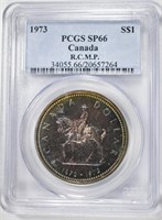 1973 CANADIAN $1 R.C.M.P PCGS SP66