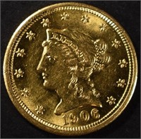 1906 $2.5 LIBERTY GOLD COIN GEM BU