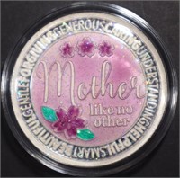 ONE OZ .999 ENAMELED MOTHER  SILVER ROUND