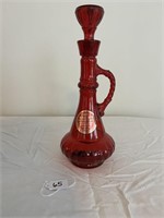 Beam's Ruby Glass Decanter