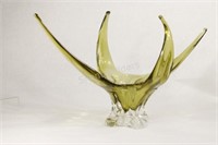 Chalet, Canada  Art Deco Olive Green Centerpiece