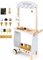 PairPear Wooden Ice Cream Cart for Kids