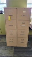 (2) 4 Drawer File Cabinets