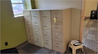 (4) 4 Drawer File Cabinets