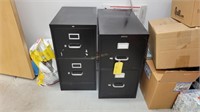 (2) 2 Drawer File Cabinets