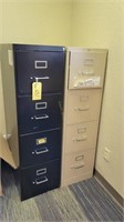 (2) 4 Drawer File Cabinets