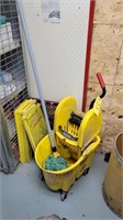 Mop Bucket, (5) Caution When Wet Signs