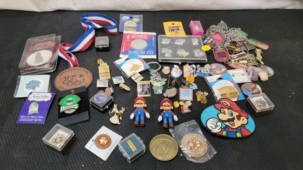 BIG COLLECTION OF PINS AND MORE