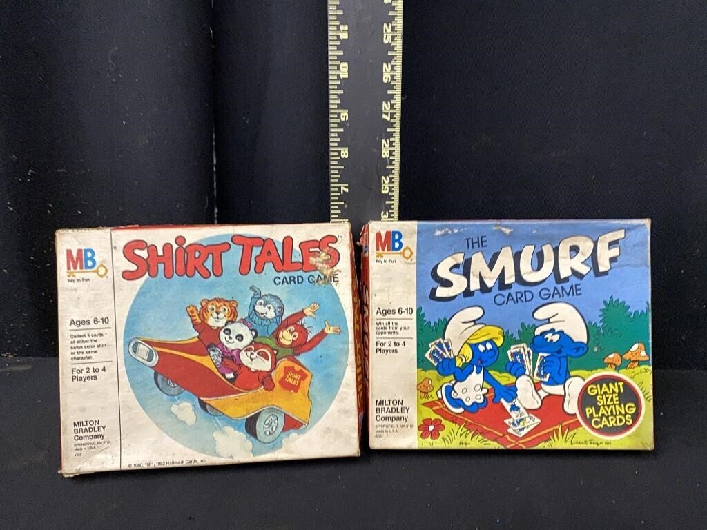 Vintage Smurfs & Shirt Tales Card Games