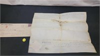 LAND GRANT SIGNED BY JAMES MONROE ON PARCHMENT