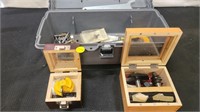 ROUTER BIT LOT IN TOOL BOX