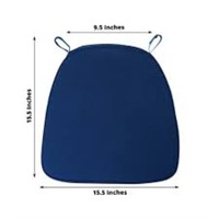 2" Thick Navy Blue Chiavari Chair Pad  Memory Fo