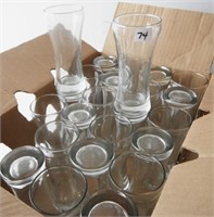 24 Beer Glasses (5 1/4"H) NO SHIPPING