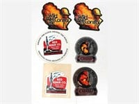 SIX (6) Wild Well Control Stickers incl. Red Adair