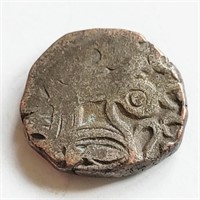 Islamic India, 1500s billon silvered Falus coin