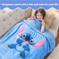 $34 (50"x 60") Disney's Stitch Sherpa Blanket
