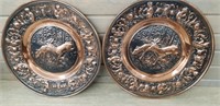 2 Wildlife Copper decor pieces