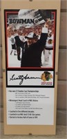Scotty Bowman signature in frame