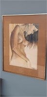 Nude Watercolor 20" x 16" frame