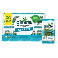 60pk gimMe Sea Salt Organic Roasted Seaweet