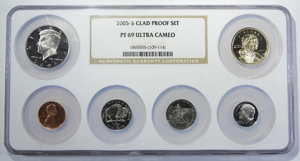 2005-S CLAD PROOF SET NGC PF-69 UC