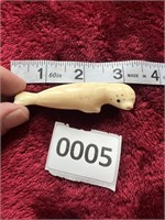 Inuit Seal Carved VTG Pin