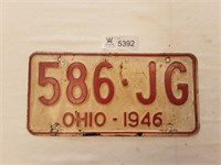License Plate Ohio 1946