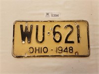 License Plate Ohio 1948